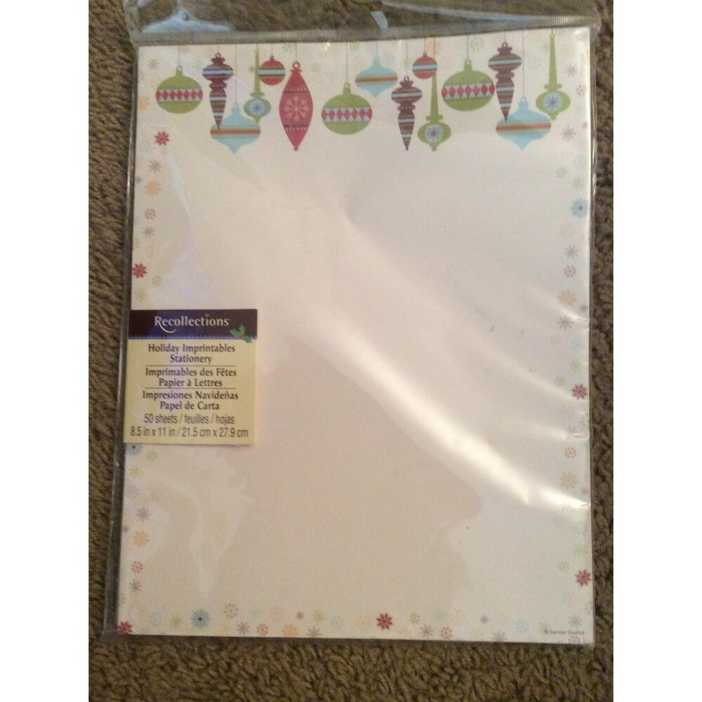 Recollections Holiday Imprintables Stationery B13